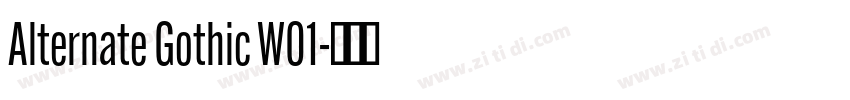 Alternate Gothic W01字体转换